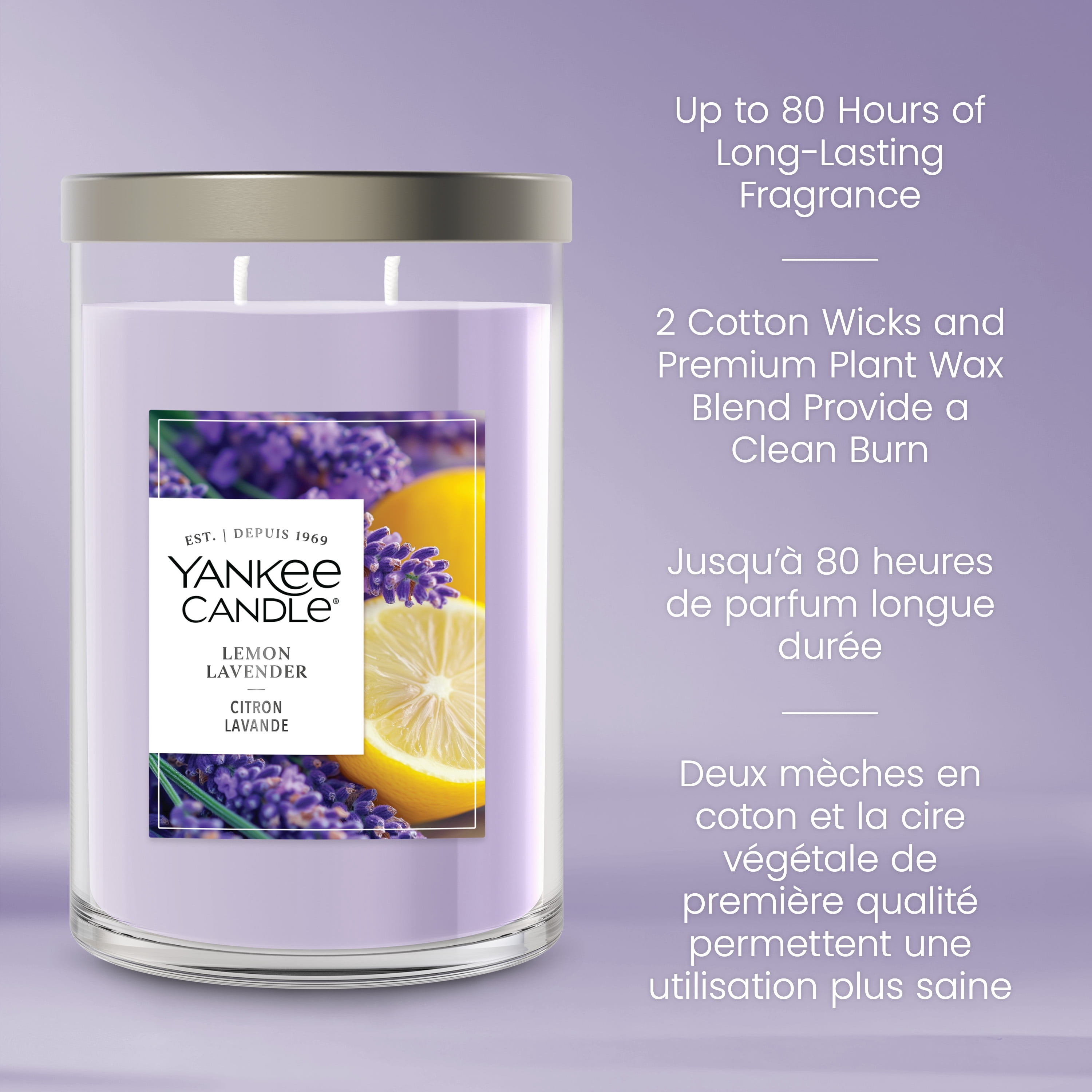 Bougie parfumée Yankee Candle Signature, bougie en pot format grand