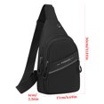 thumbnail image 3 of Nsxcdh Chest Bag Mens Shoulder Versatile Small Running Sports Backpack 11.8x6.7x2.4in Multi Compartment Organized Breathable Polyester Water Resistant Travel Home Indoor Sports for women man Gift, 3 of 3