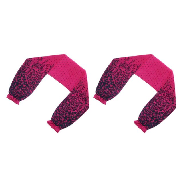 Youkk Élégant Boléro en Mousseline à Manches Longues pour Femme Rose Rouge Fleur Ensemble de 2