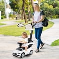 thumbnail image 3 of Costway Kids Ride on Push Car Mercedes-Benz Licensed 3-in-1 Sliding Car White, 3 of 11