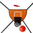 thumbnail image 2 of Almencla Mini Basketball Hoop for Trampoline with Enclosure Outdoor Waterproof Orange with a ball, 2 of 8