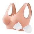thumbnail image 4 of Timegard Bras for Women Plus Size Wireless Full Support Liftup Adjustable Strap Ruched Everyday Bra, 4 of 4