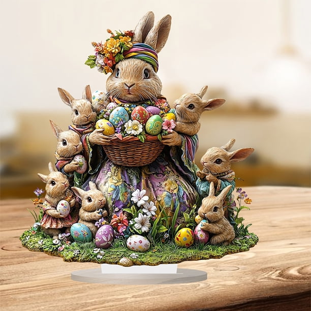 Lot De 24 œufs De Pâques Remplis – Avec Lapins à Articuler – Chasse Aux œufs – Cadeaux Créatifs Pour Enfants