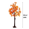 thumbnail image 3 of Artificial Lighted Maple Tree, LED Fall Tree with Warm White Lights and Maple Leaves, Tabletop Fall Decorations for Home, Thanksgiving Halloween Indoor Outdoor Decor, 3 of 6