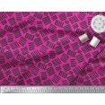 thumbnail image 3 of Soimoi Pink polyester Crepe Fabric Brush Stroke Abstract Fabric Prints By Yard 52 Inch Wide, 3 of 3
