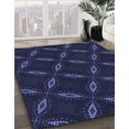 thumbnail image 3 of Ahgly Company Tapis Rond Lavable en Machine Intérieur Transitionnel Violet Pervenche Profond, 3 Pieds Rond, 3 of 7