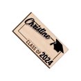 thumbnail image 2 of Thinsony Graduation Gift Cash Holder Wooden Envelope Wallet Safe 2024 Graduation Money black, 2 of 6