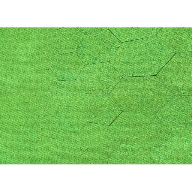 Ahgly Tapis Rectangulaire Lavable en Machine Intérieur Transitionnel Vert Émeraude, 5 Pieds x 8 Pieds