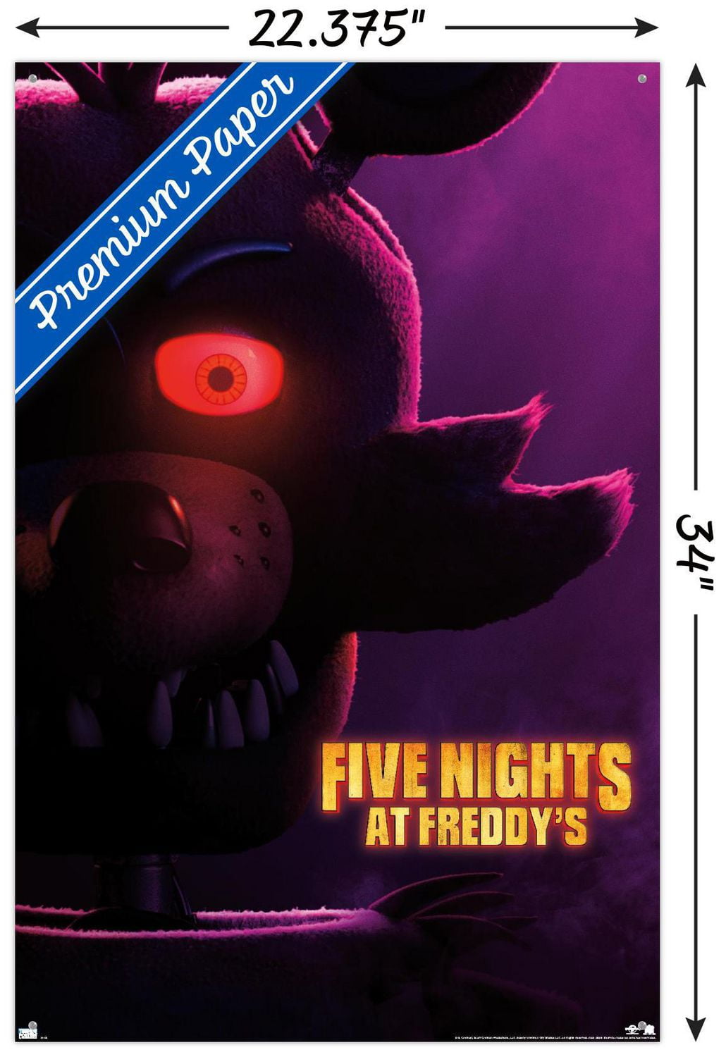 Cinq nuits au film Freddy - Foxy One Sheet