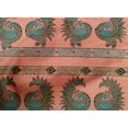thumbnail image 4 of oneOone Cotton Poplin Fabric Peacock Block Decor Fabric Printed BTY 56 Inch Wide, 4 of 4