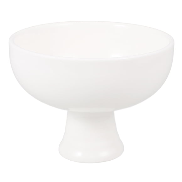 Shisuyan Ceramic Footed Bowl Round Pedestal Bowl Table Decorative Fruit Bowl Holder