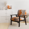 thumbnail image 2 of Designart « Shattered Realities Orange Brown Intrigue » Fauteuil d'Appoint Rembourré Orange Cubisme - Fauteuil Moderne pour Salon, 2 of 7