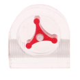 thumbnail image 2 of lionlar Acrylic Flow Meter G1/4 Thread Water Cooling System Indicat Computer #2 Red, 2 of 5
