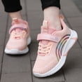 thumbnail image 3 of MEZZALL Chaussures de Course Décontractées Confortables pour Enfants en Maille à Lacets, à Agencement de Couleurs, Polyvalentes pour Tout-Petits, Rose, 7-8 Ans, 3 of 8