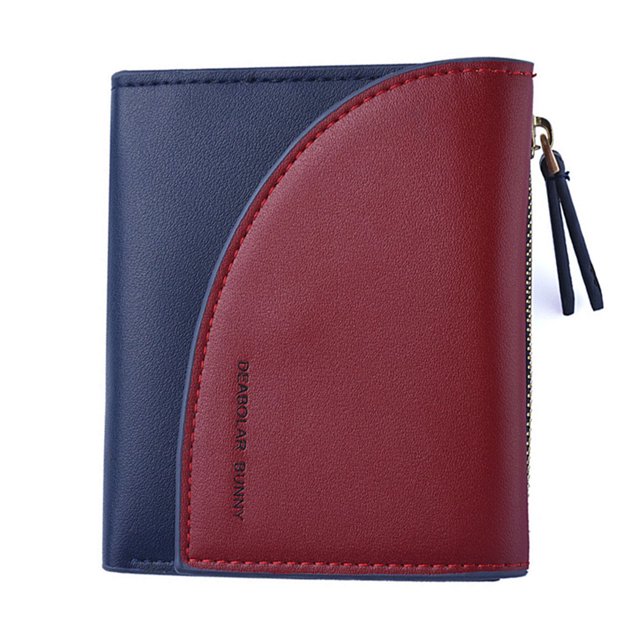 Portefeuille à Pièces pour Femmes Mode Couleur Mixte Porte-Cartes Pochette Portefeuille Pochette Porte-Monnaie