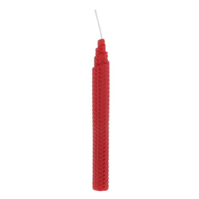 Nature Hand-Rolled Pillar Candle Smokeless for Wedding Dinner Decor Red