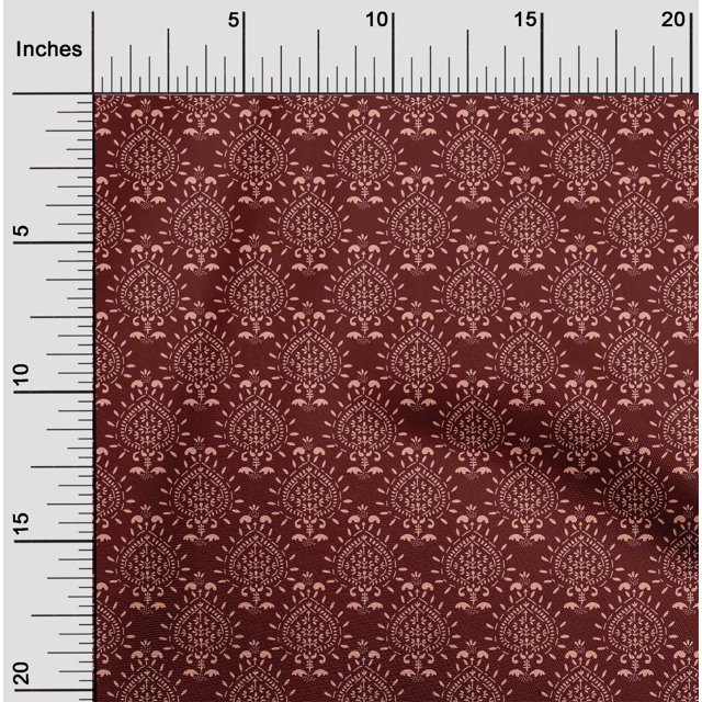 oneOone Polyester Lycra Fabric Floral Block Fabric Prints By Yard 56 Inch Wide