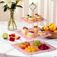 thumbnail image 4 of shyuyusa Square Three Layer Fruit Plate, Multi Layer Food Display Tray, Household Living Room Tea Table Snack Storage Holder, 4 of 6