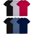 thumbnail image 1 of Fruit Of The Loom Mens Short Sleeve Crew T-Shirt 6 Pack, S, Assorted, 1 of 1