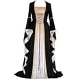 thumbnail image 1 of UPPADA Liquidation Robe Corset à Lacets pour Femmes Grande Taille Robe Formelle d'Invitée de Mariage pour l'Hiver Soirée Cocktail Robe Vintage Évasée Robe Pin-Up Grande Taille, 1 of 5