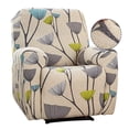 thumbnail image 1 of Dznils Printed Recliner Chair Cover Polyester Stretch Recliner Sofa Slipcover, Beige, 1 of 5