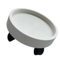 thumbnail image 4 of Caddy pour Plantes, Support de Pot de Plante avec Roues Pivotantes, Support Rond pour Plante en Pot sur Roues, Plateau Soucoupe de Jardinière à Roulettes Plateau de Pot de Fleurs Support de Pot de Fleurs pour Balcon Blanc, 4 of 7