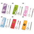 thumbnail image 3 of 2Pcs Portable Metal Tableware Outdoor Picnic Camping Cutlery Chopsticks Spoon, 3 of 9