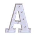 thumbnail image 1 of TopLLC Alphabet LED Letter Lights Light Up White Plastic Letters Standing Hanging A-M & on Clearance, 1 of 4
