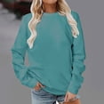 thumbnail image 2 of hotojiny Workout Tops for Women Plus Size Long Sleeve Crewneck Sweatshirt Oversized Lightweight Basic Pullover Fall 2025, 2 of 4