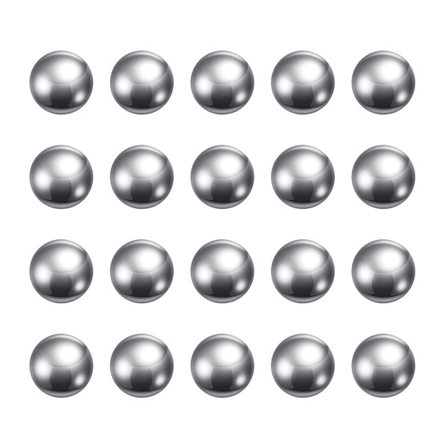 Unique Bargains Billes de Roulement en Acier Chromé 1/2 Pieds G25 Précision, Lot de 100