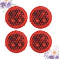thumbnail image 2 of KAKOWELY warning light 4pcs Professional Universal Car Auto LED Door Opened Warning Light Safety Decorative Indicator Avoid Crash Flash Signal Light (3 Bulb Red), 2 of 5