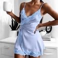 thumbnail image 2 of Kcodviy Nuisette en Satin Extensible pour Femmes 100 Coton Robe de Nuit Pyjama d'Intérieur pour Femmes Nuisette Sans Manches en Coton pour Femmes Chemise de Nuit Lot Vêtements de Nuit d'Été pour Femmes Chemises de Nuit Vêtements de Nuit, 2 of 7