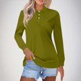thumbnail image 2 of asjyhkr Plus Size Womens Long Sleeve Shirts Button Summer Tops Trendy 2025 Work Business Causal T Shirts, 2 of 6