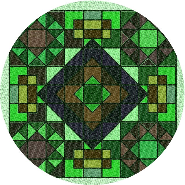 Ahgly Tapis d'Intérieur Lavable en Machine Carré Vert Forêt Foncé, 3 Pieds Carré