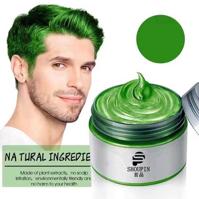 Hair Color Wax Mud DIY Dye Cream Unisex Washable Temporary 100ml Modeling E9D1