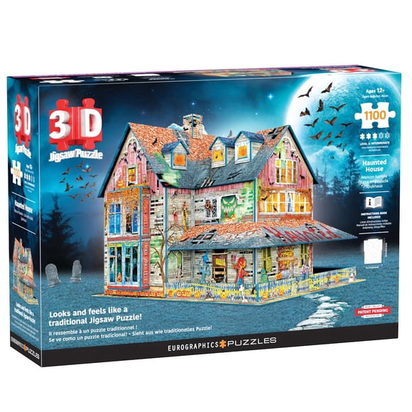 Haunted 3D House 1100 Piece Puzzle