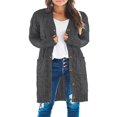 thumbnail image 1 of MesaSe Womens Long Sleeve Cable Knit Cardigan Sweaters Open Front Fall Outwear Coat, 1 of 8