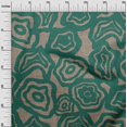 thumbnail image 3 of oneOone Rayon Teal Green Fabric Abstract Floral Sewing Craft Projects Fabric Prints By Yard 56 Inch Wide, 3 of 4