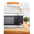 thumbnail image 2 of 1.1 Cu Ft Microwave with 10 Power Levels, Small Microwave with Push Button, 1000W Countertop Microwave, 2 of 7
