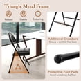thumbnail image 4 of Costway 12 PCS Folding Padded Party Chairs with Metal Frame PVC Leather Stackable Chairs, 4 of 7