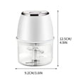 thumbnail image 3 of Garlic Masher Electric Stainless Steel 6-Blade Grinder with 1200 mAh Rechargeable Battery and Ergonomic Concave Design, 3 of 4