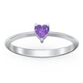 thumbnail image 2 of Heart Birthstone Ring - Amethyst (February), 2 of 6