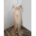 thumbnail image 2 of Milaget Robe Longue de Maternité en Mousseline à Épaules Dénudées pour Séance Photo Rose P, 2 of 9