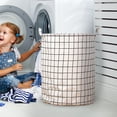 thumbnail image 4 of BKER Patterned Linen Laundry Hamper Without Lid Large Open Top Dirty Stylish And Breathable Fabric For Bedroom Or Bathroom Easy And Durable Design, 4 of 5