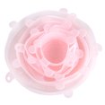 thumbnail image 2 of Silicone Stretch Lids, Stretch Lids For Bowl, Stretchable Odorless Reusable Apply To All Kinds Of Food Storage Fits Various Sizes Containers Lids For Bowl, Cup Pink, 2 of 8