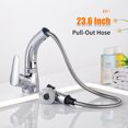 thumbnail image 3 of Lift & Pull Out Kitchen Faucets with 2 Spray Modes Swivel Bathroom Basin Sink Faucets Pull Down Sprayer Ceramic Valve Brass Single Handle Water Tap, 3 of 7
