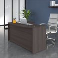 thumbnail image 2 of Studio C 60W x 43D Right Hand L-Bow Desk Shell in Storm Gray - Engineered Wood, 2 of 6