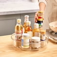 thumbnail image 4 of Suncoda Rangement de Bureau, Étagère de Rangement Rotative de Cuisine Boîte de Rangement Exquise Boîte de Rangement pour Assaisonnement Rangement Circulaire Transparent, 4 of 9