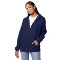 thumbnail image 4 of Hanes Mens ComfortBlend EcoSmart Full Zip Hoodie, S, Navy, 4 of 7