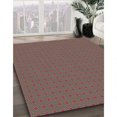 thumbnail image 3 of Ahgly Company Tapis d'Intérieur Lavable à la Machine, Carré, Transitionnel, Brun Amande Foncé, Tapis de Zone, 5 Pieds Carré, 3 of 7